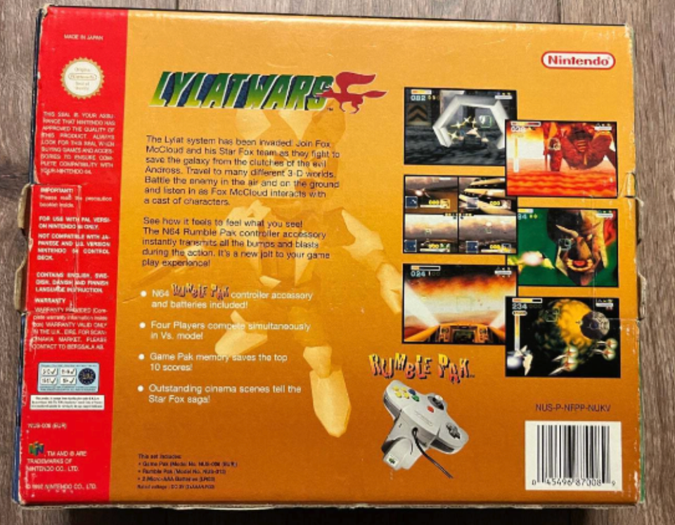 Lylat wars big pack, N64