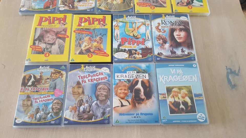 Astrid Lindgren film, DVD,