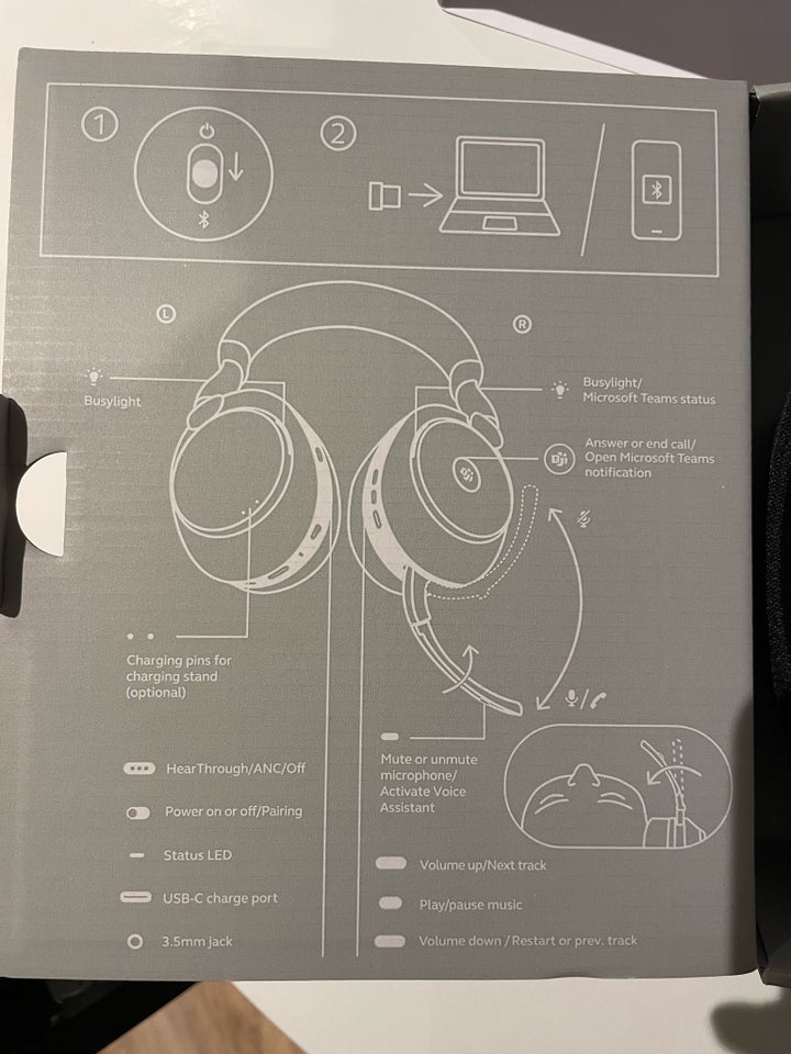 headset hovedtelefoner, Jabra,