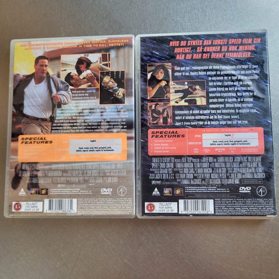 Speed 1+2, DVD, action