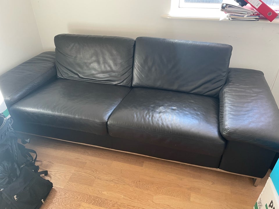 Sofa, læder, 2 pers.