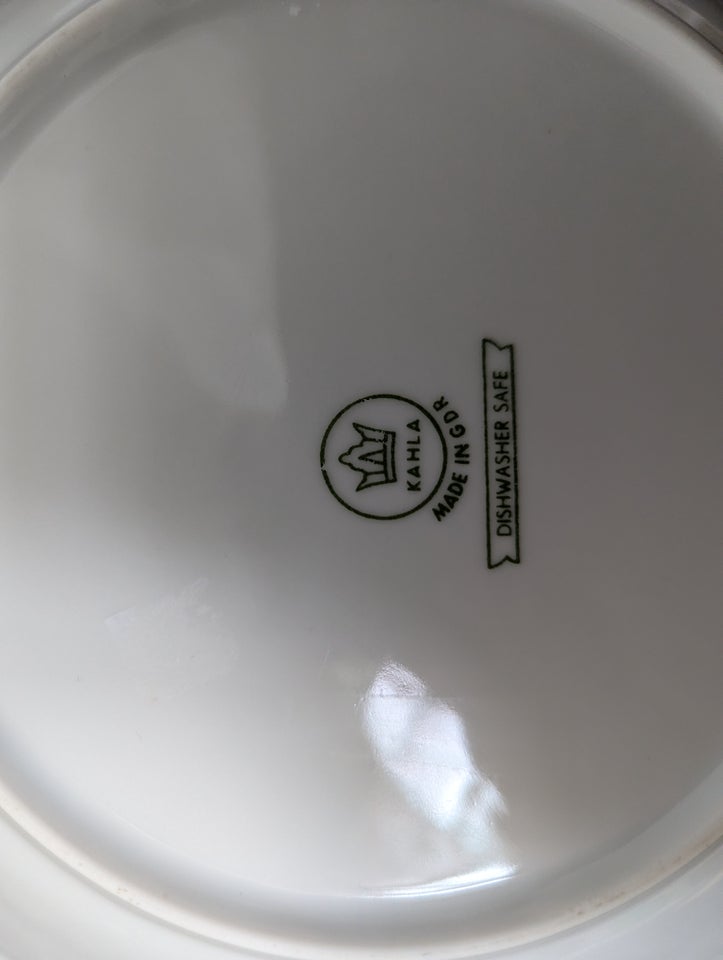 Porcelæn 6 dybe tallerkener