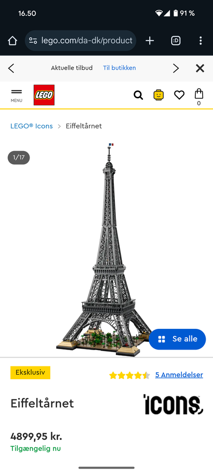 Lego Ideas, 10307 Eiffel tårn