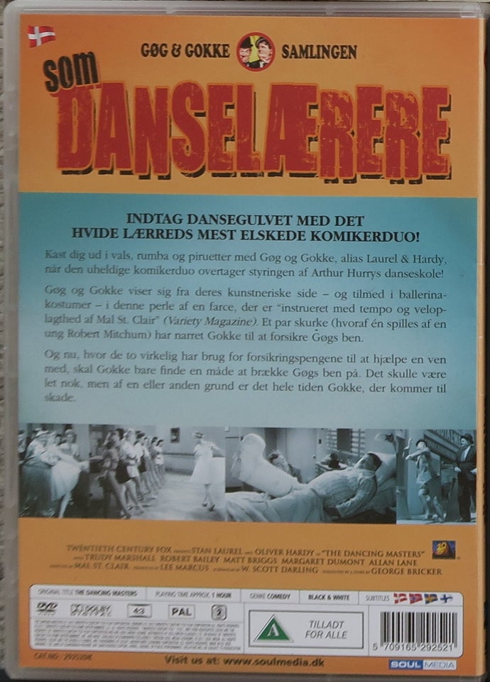 Gøg  Gokke som Danselærere, DVD,