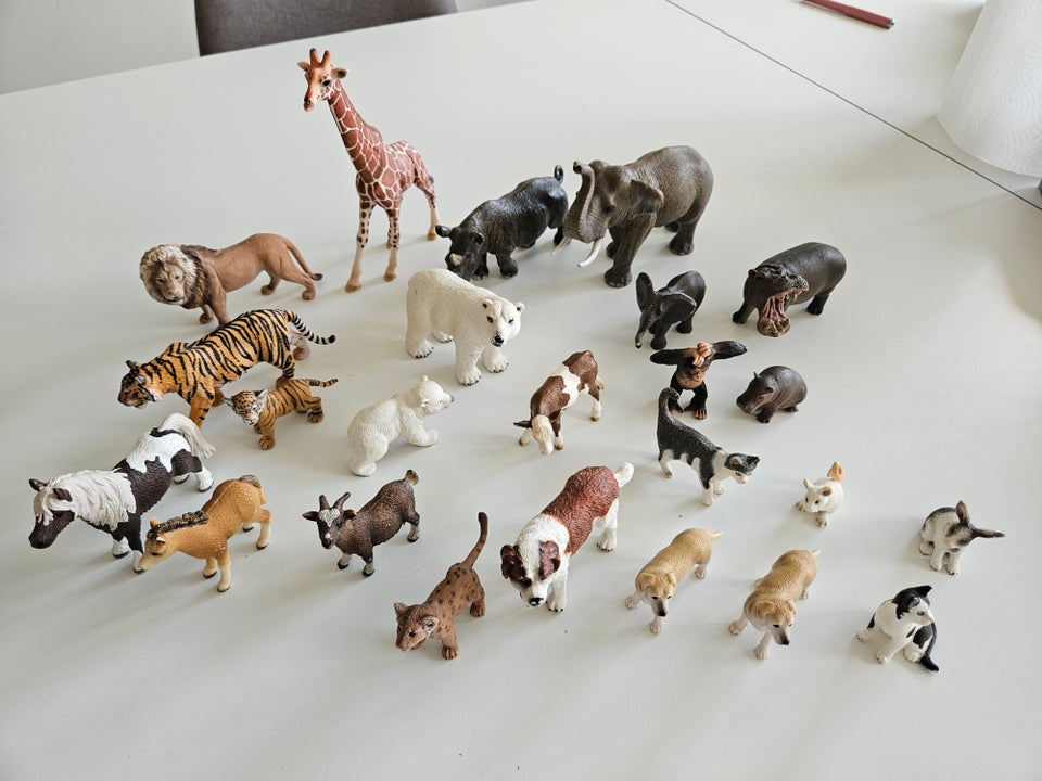 Dyr, 24 bl schleich dyr, Schleich