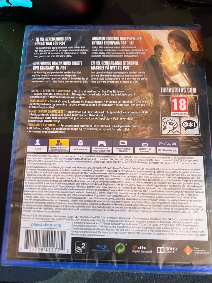 The last of us remastered PS4