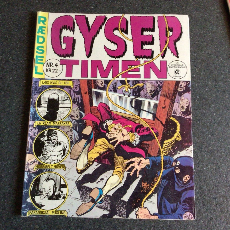 Gyser timen, Tegneserie