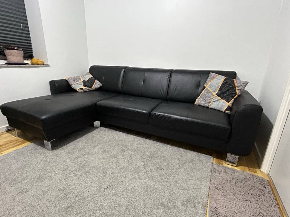 Sofa læderlook 3 pers