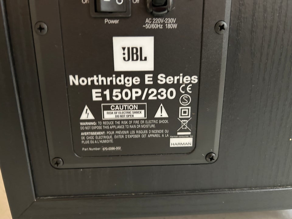 Subwoofer, JBL, E150P Northridge