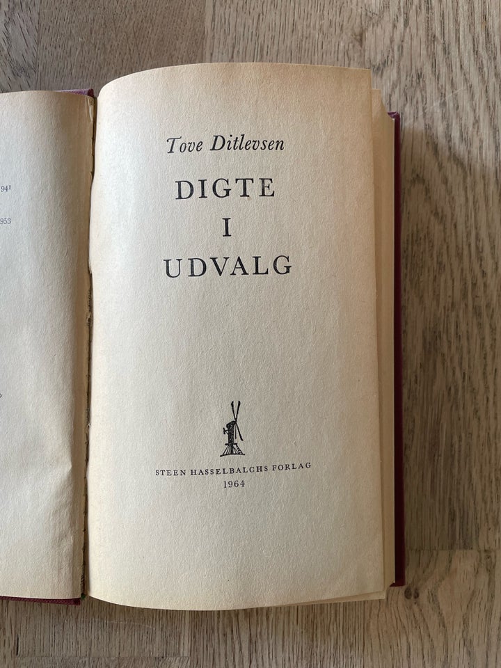 Digte i udvalg, Tove Ditlevsen ,