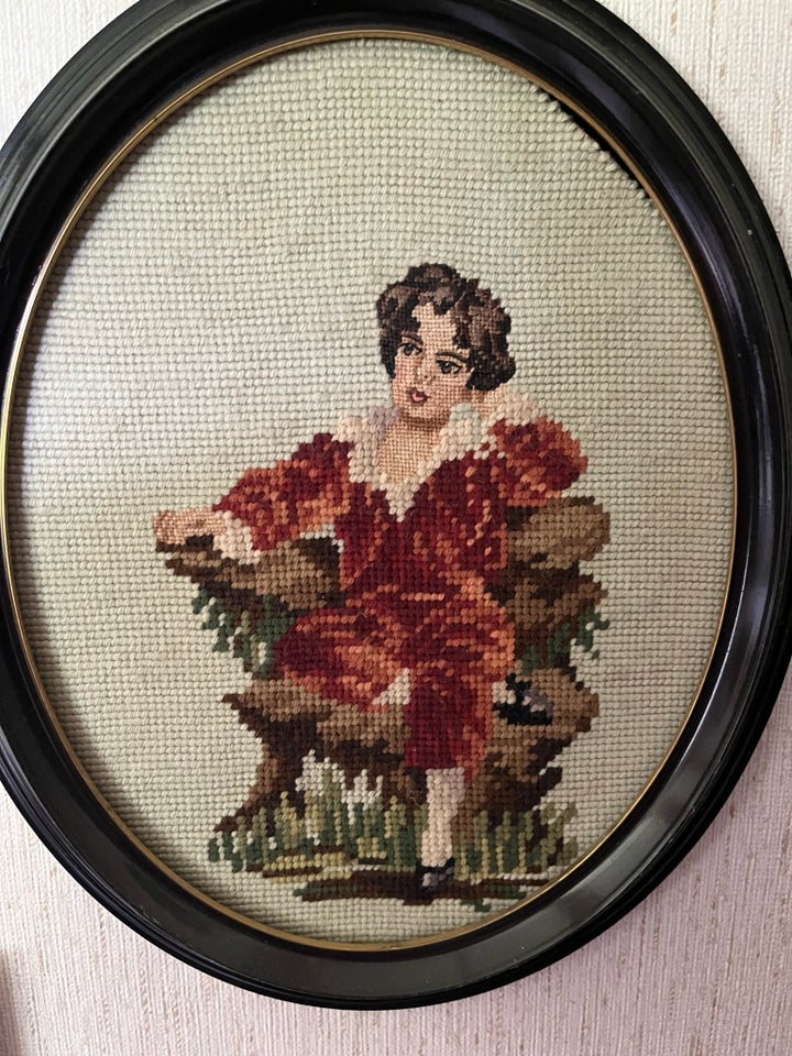 Retro / vintage broderi i ramme 