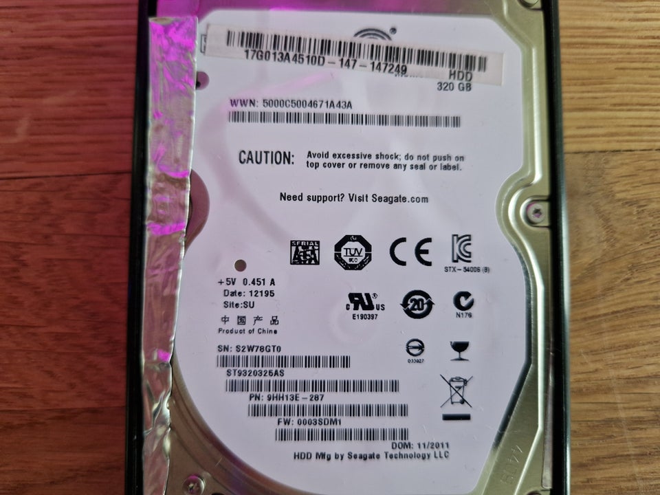 SEAGATE, 320 GB