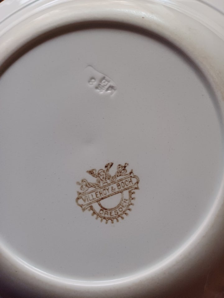 Porcelæn, 6 dybe tallerkener,