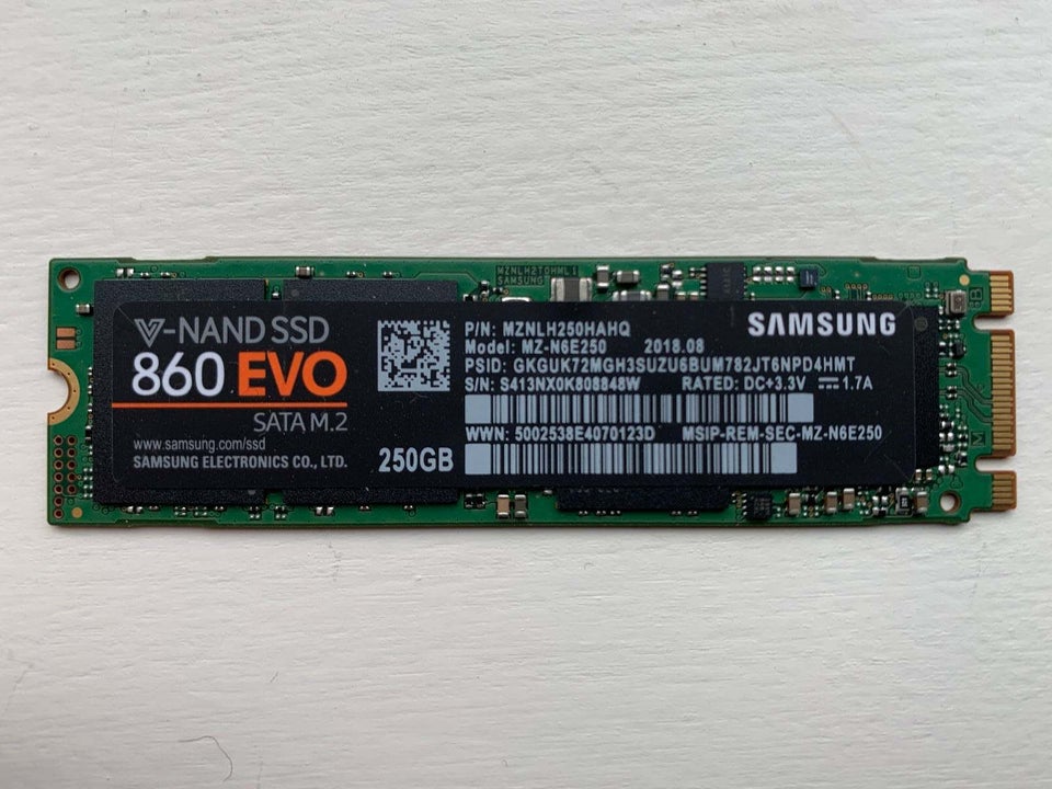 Samsung 860 Evo, 250 GB, Perfekt