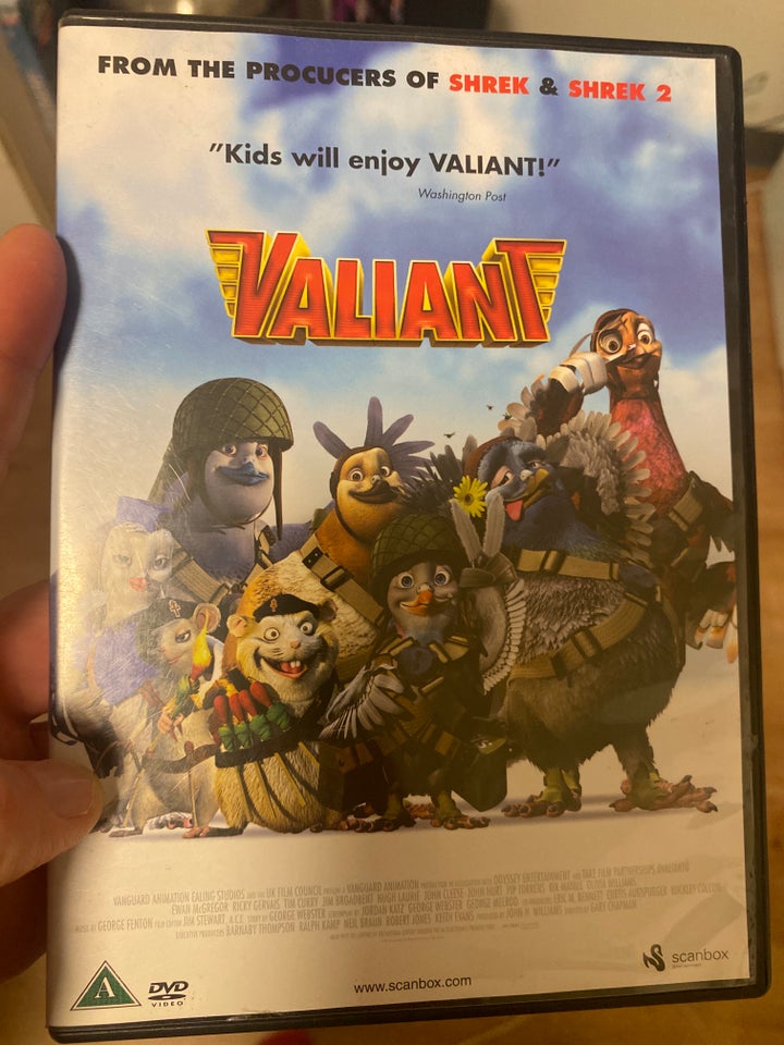 Valliant , DVD, tegnefilm