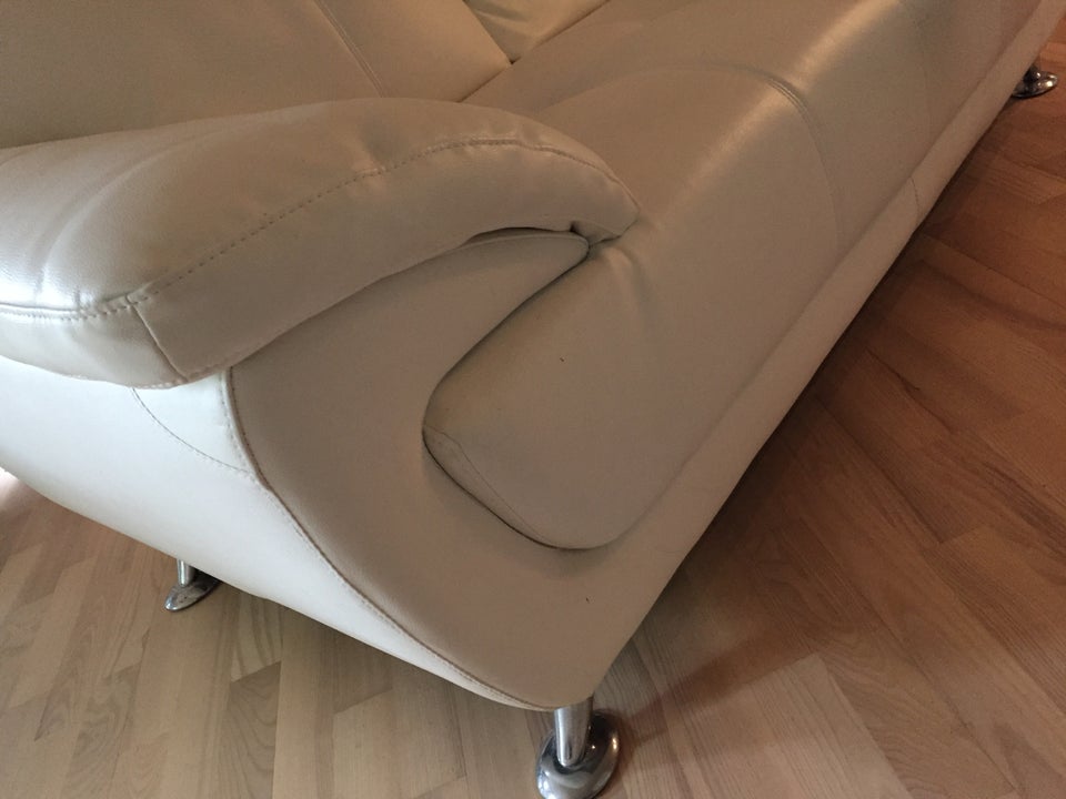 Sofa, læderlook, 2 pers.