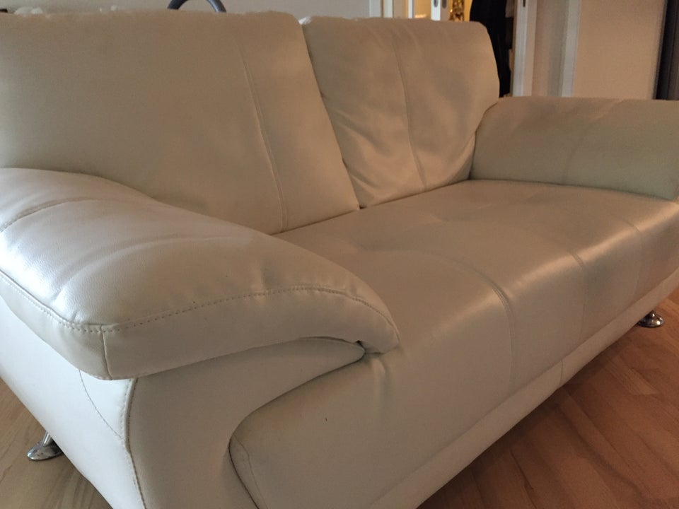 Sofa, læderlook, 2 pers.