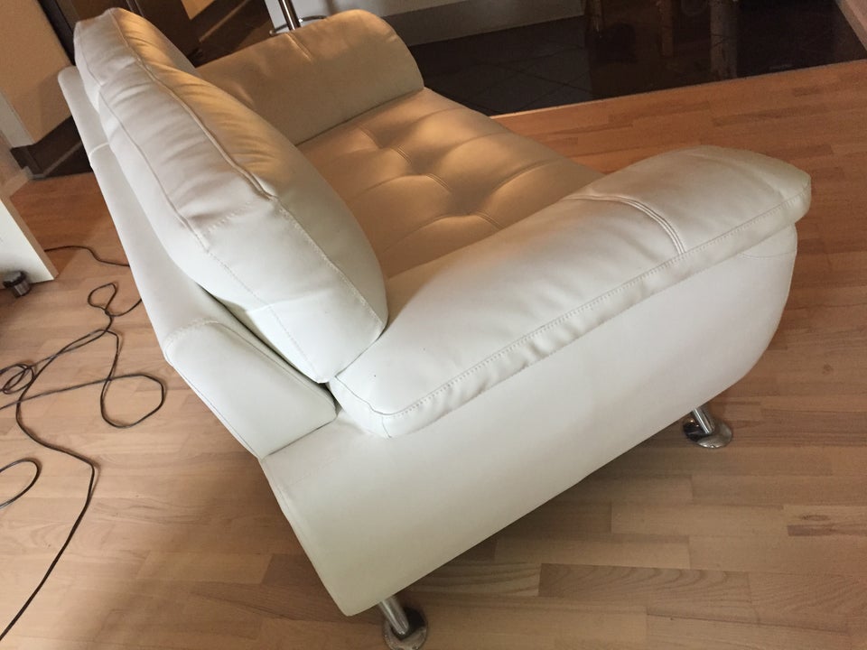 Sofa, læderlook, 2 pers.