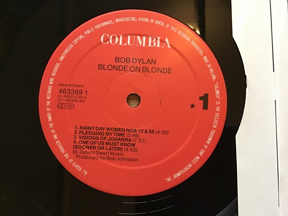 LP, Bob Dylan , Blonde on blonde