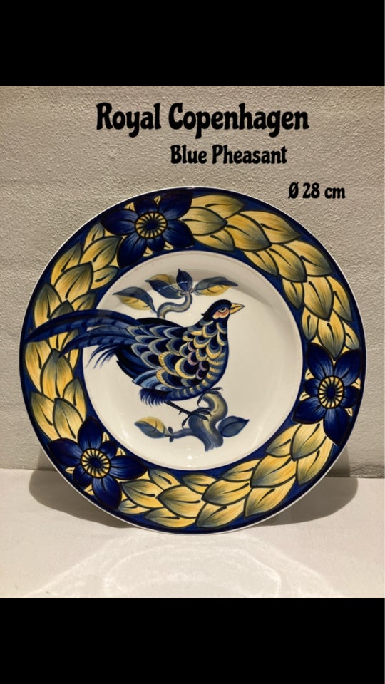 Porcelæn, Blue Pheasant / Blå