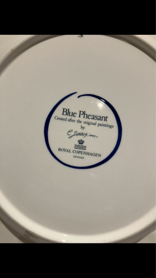 Porcelæn, Blue Pheasant / Blå