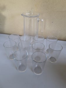 Glas Drikkeglas med kande