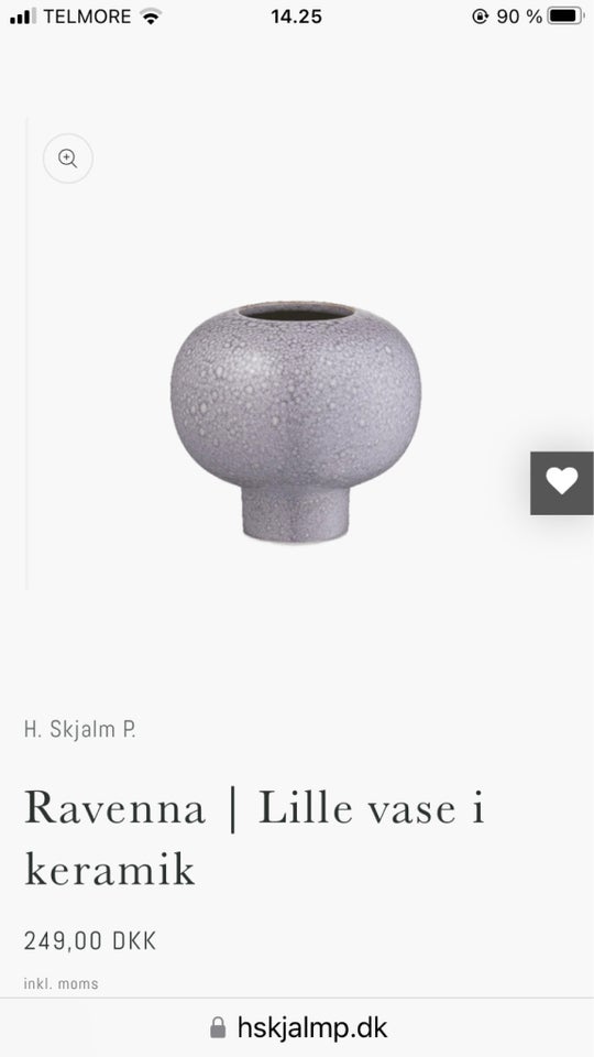 Smuk dekorativ keramik vase på fod