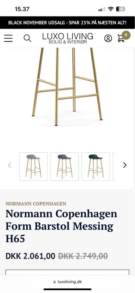 Normann Copenhagen, stol, Barstol