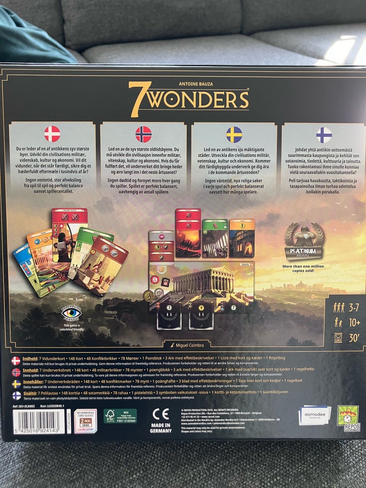 7 Wonders, Strategi spil, brætspil