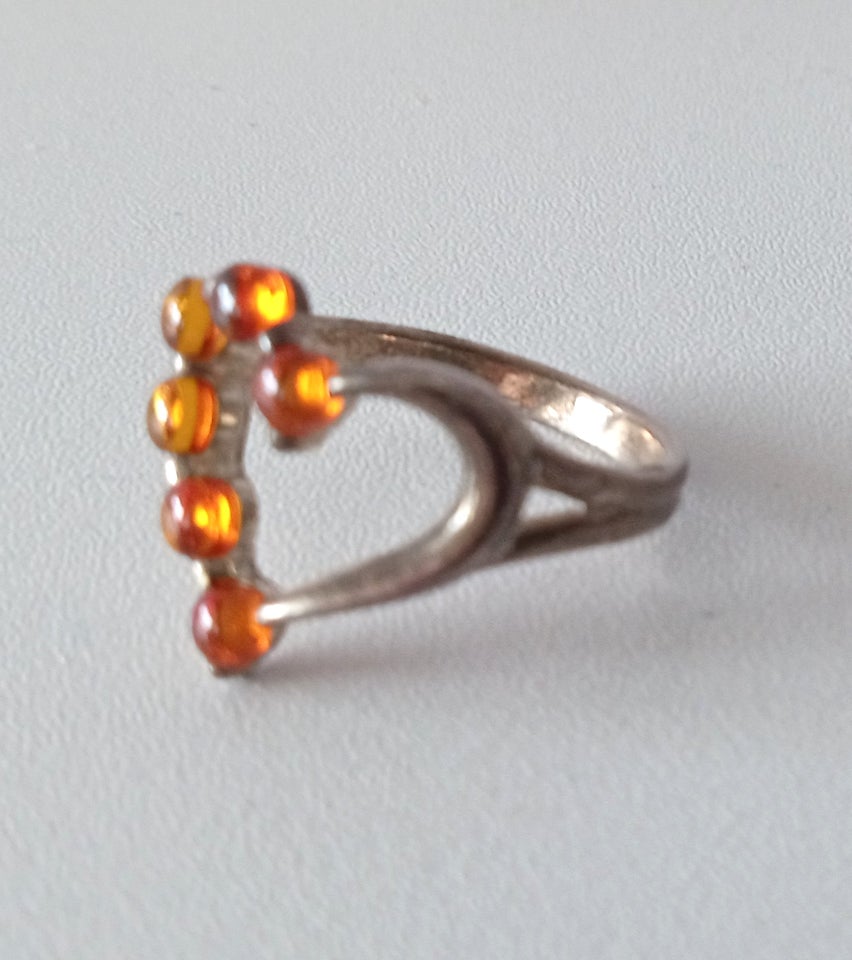 Fingerring, sølv, House Of Amber