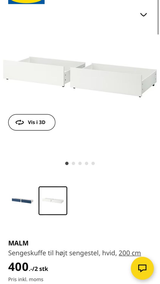 Sengeskuffe, Ikea malm