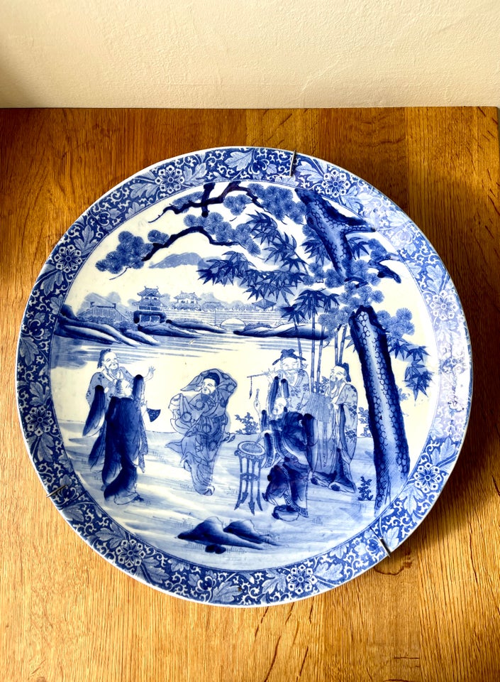 Porcelæn Fad Orientalsk