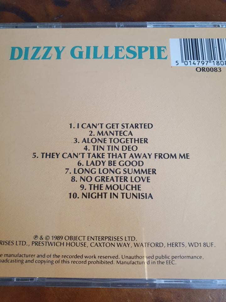 Dizzy Gillespie: Lady be good, jazz