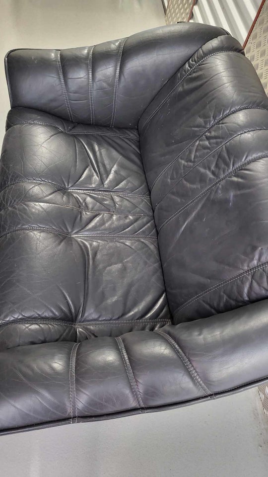 Sofa, læderlook, 2 pers.