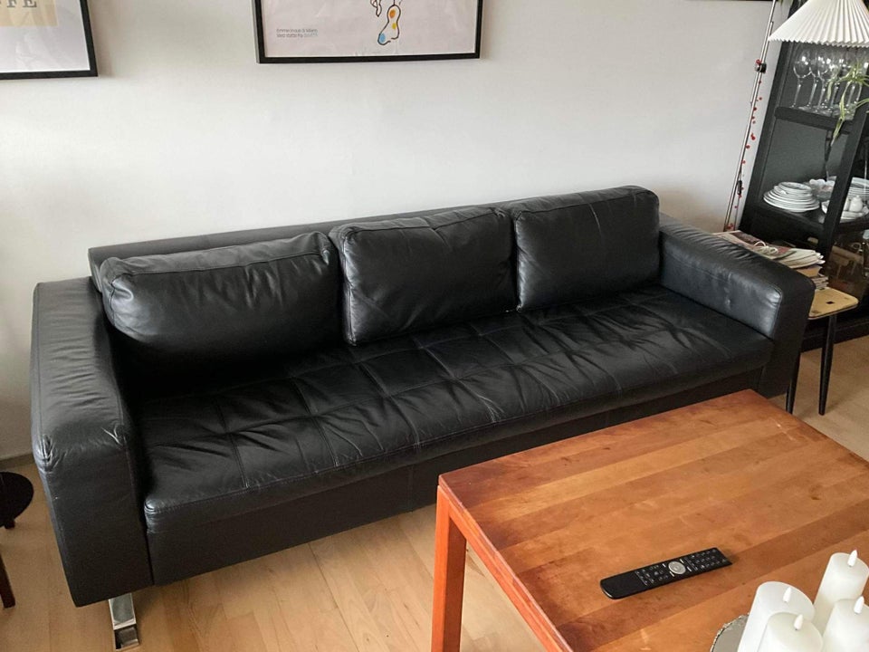 Sofa læder 3 pers