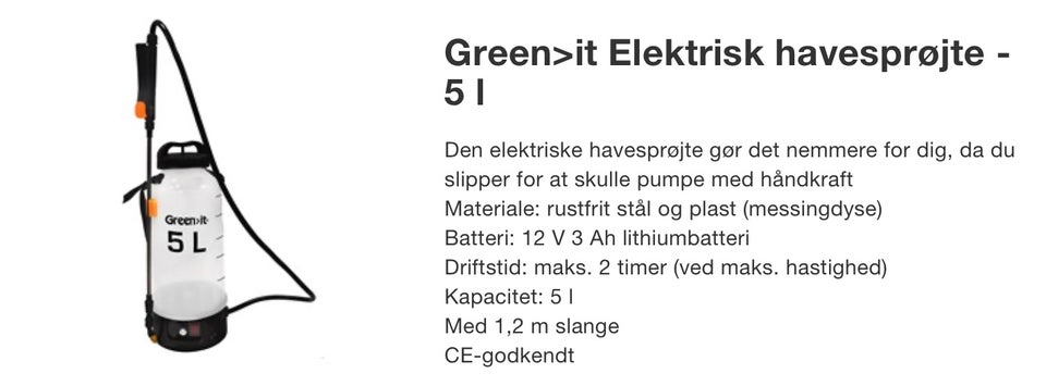 Sprøjte, Green-it