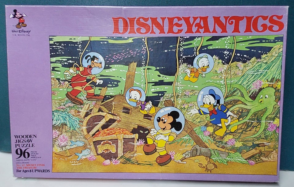 Puslespil, 8 stk retro Disney