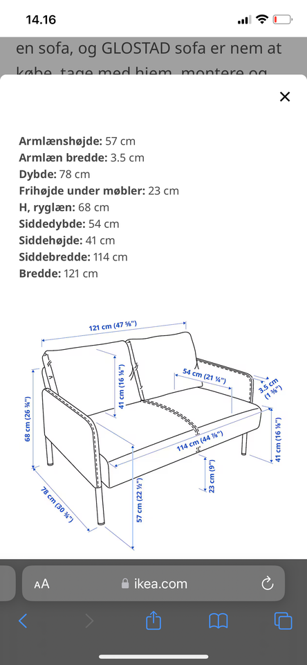 Sofa 2 pers