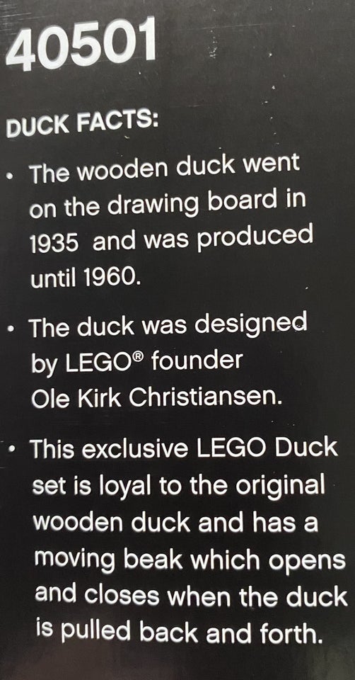 Lego Exclusives The Wooden Duck