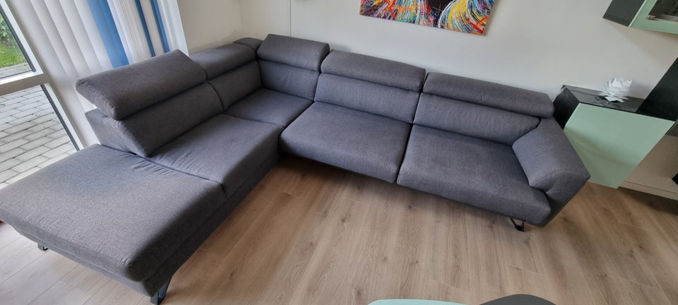 Hjørnesofa, stof, 8 pers.