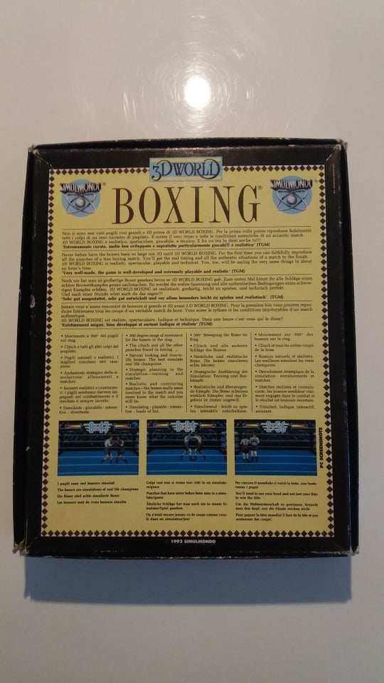 PC-Spil 3D World Boxing 1992, til