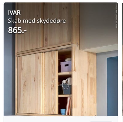 Ivar skab m skydelåger  Ikea