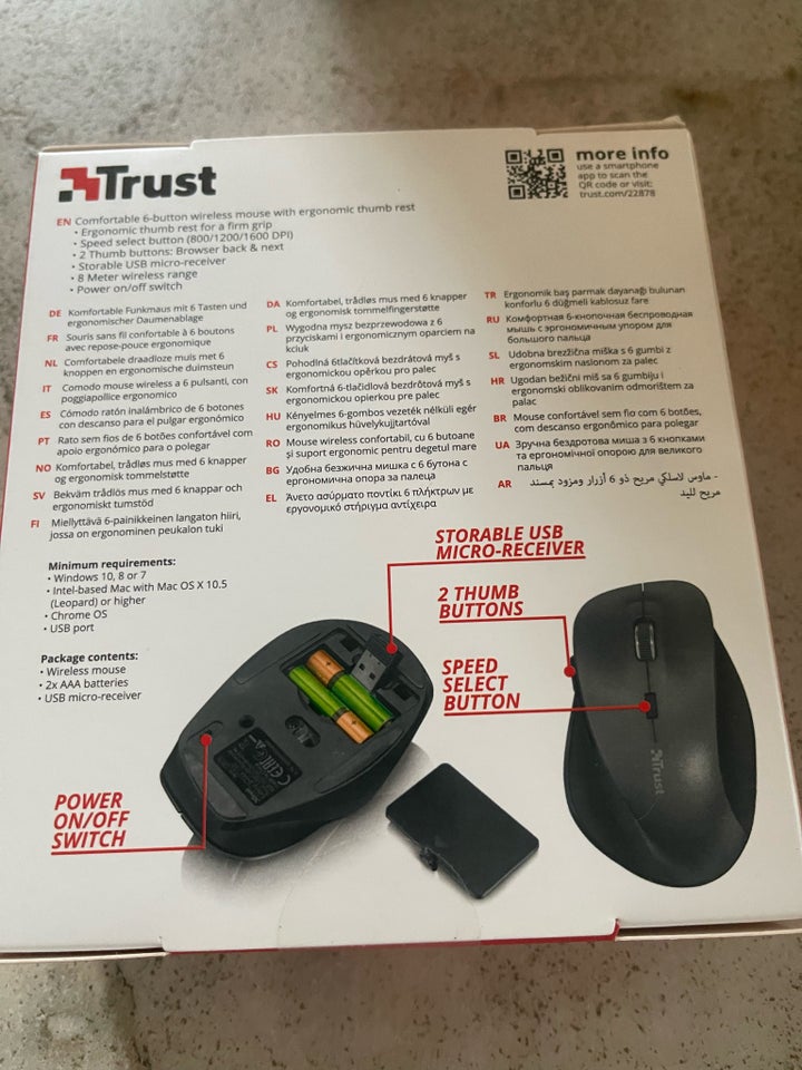 Mus, Trust, Comfort mouse