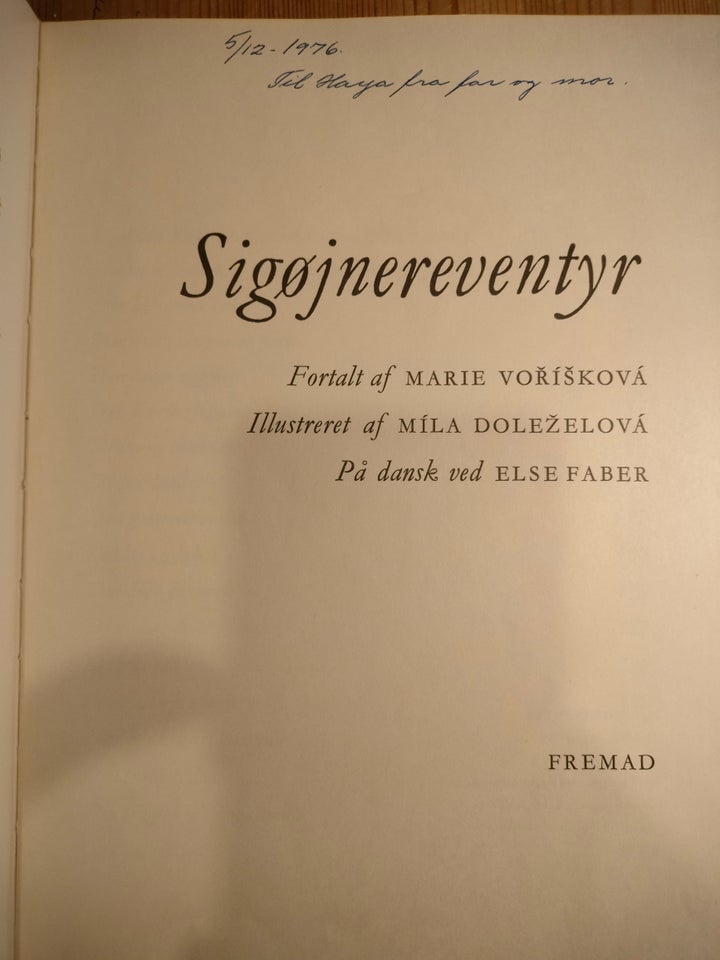 Sigøjnereventyr, Marie Voríšková