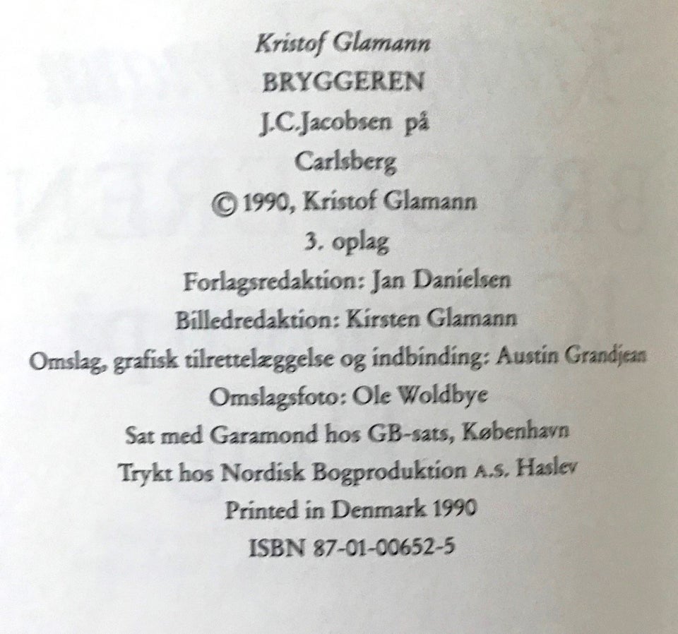 BRYGGEREN, Kristof Glamann