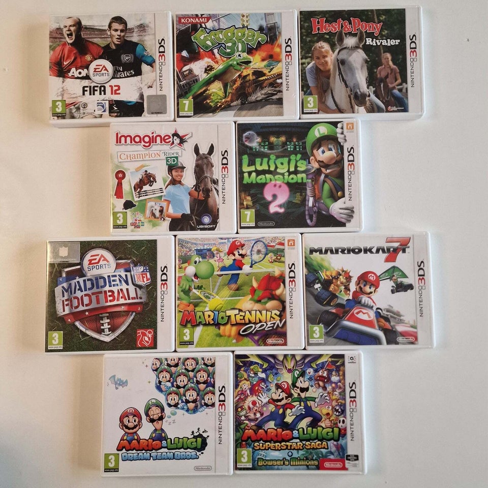 Nintendo 3DS Blandet Lot , Nintendo