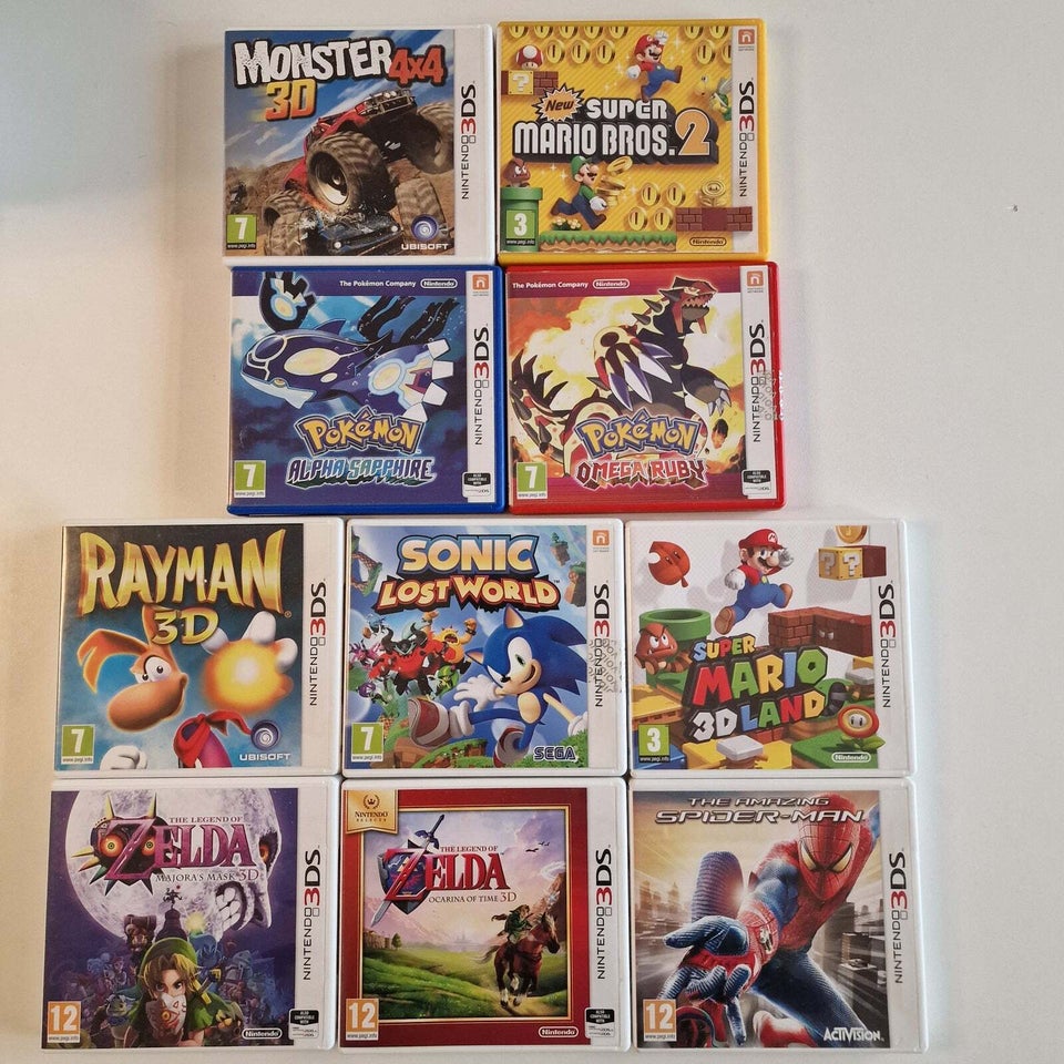 Nintendo 3DS Blandet Lot , Nintendo