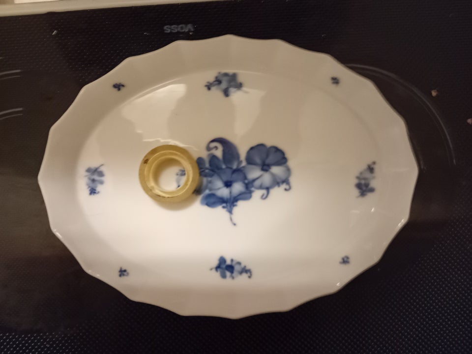 Porcelæn Fad Blå blomst