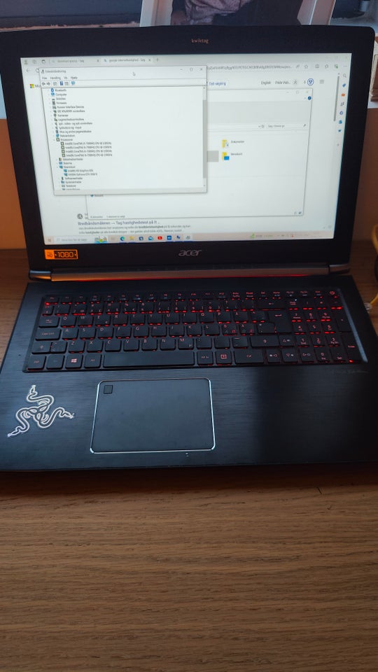 Acer V15 Nitro 8 GB ram 256 GB GB