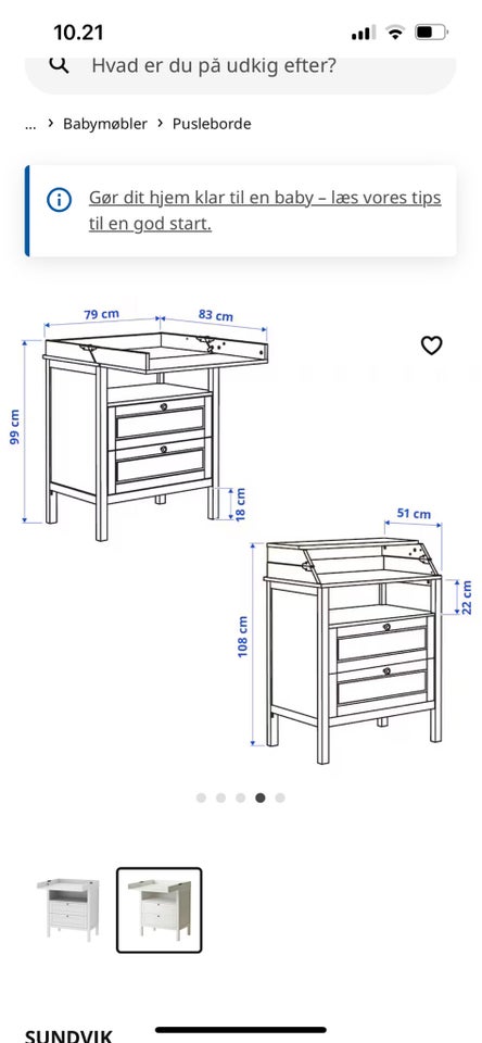 Puslebord, IKEA